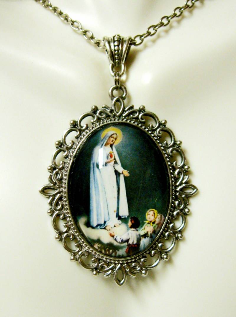 Halskette Unserer Lieben Frau Von Fatima - Ap09-404 von Gwendysgems