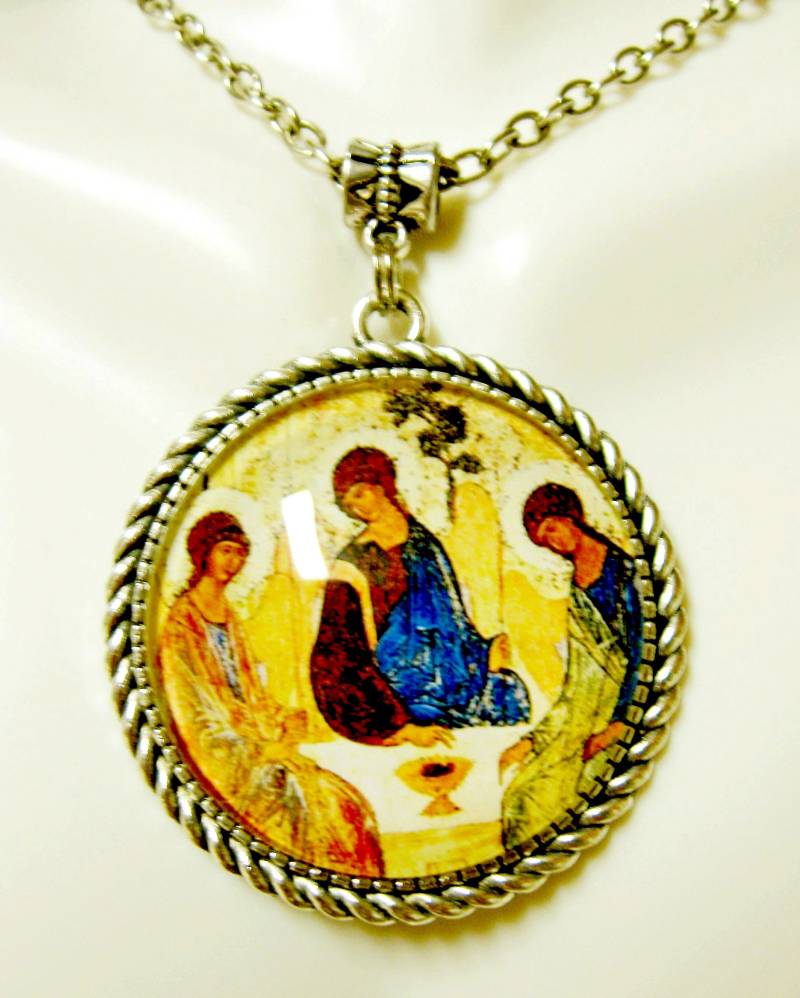 Heilige Dreifaltigkeit Der Engel Anhänger Und Kette - Ap25-020 von Gwendysgems