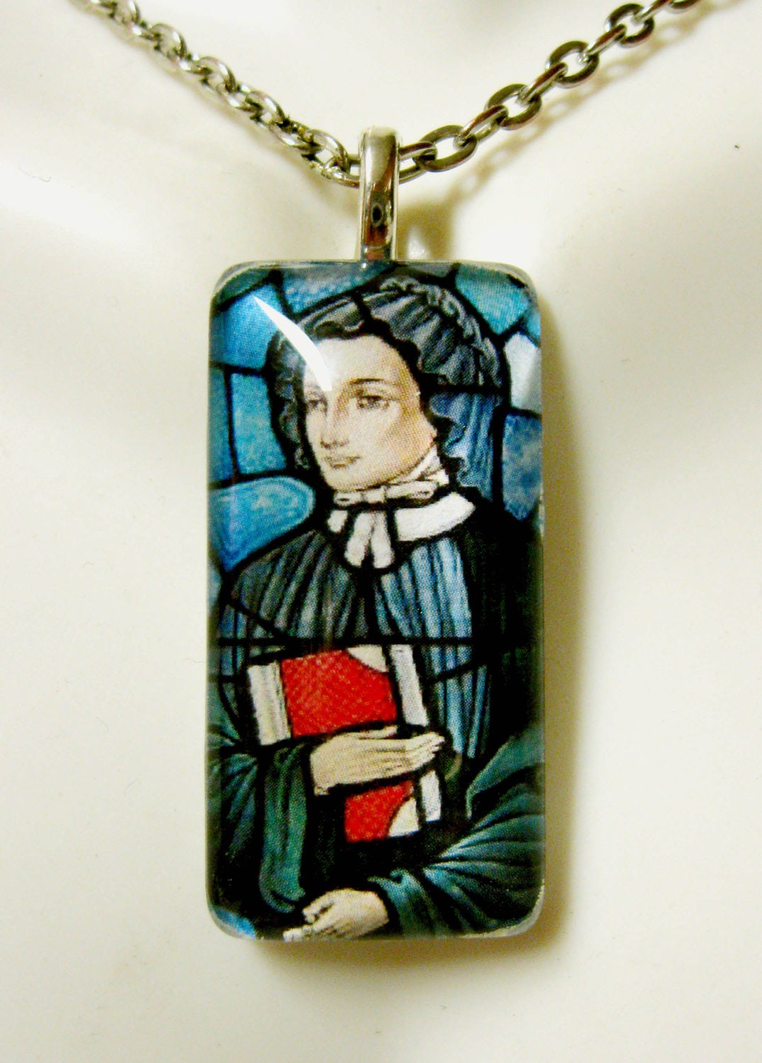 Heilige Elizabeth Ann Seton Anhänger Mit Kette -Gp12-028 von Gwendysgems