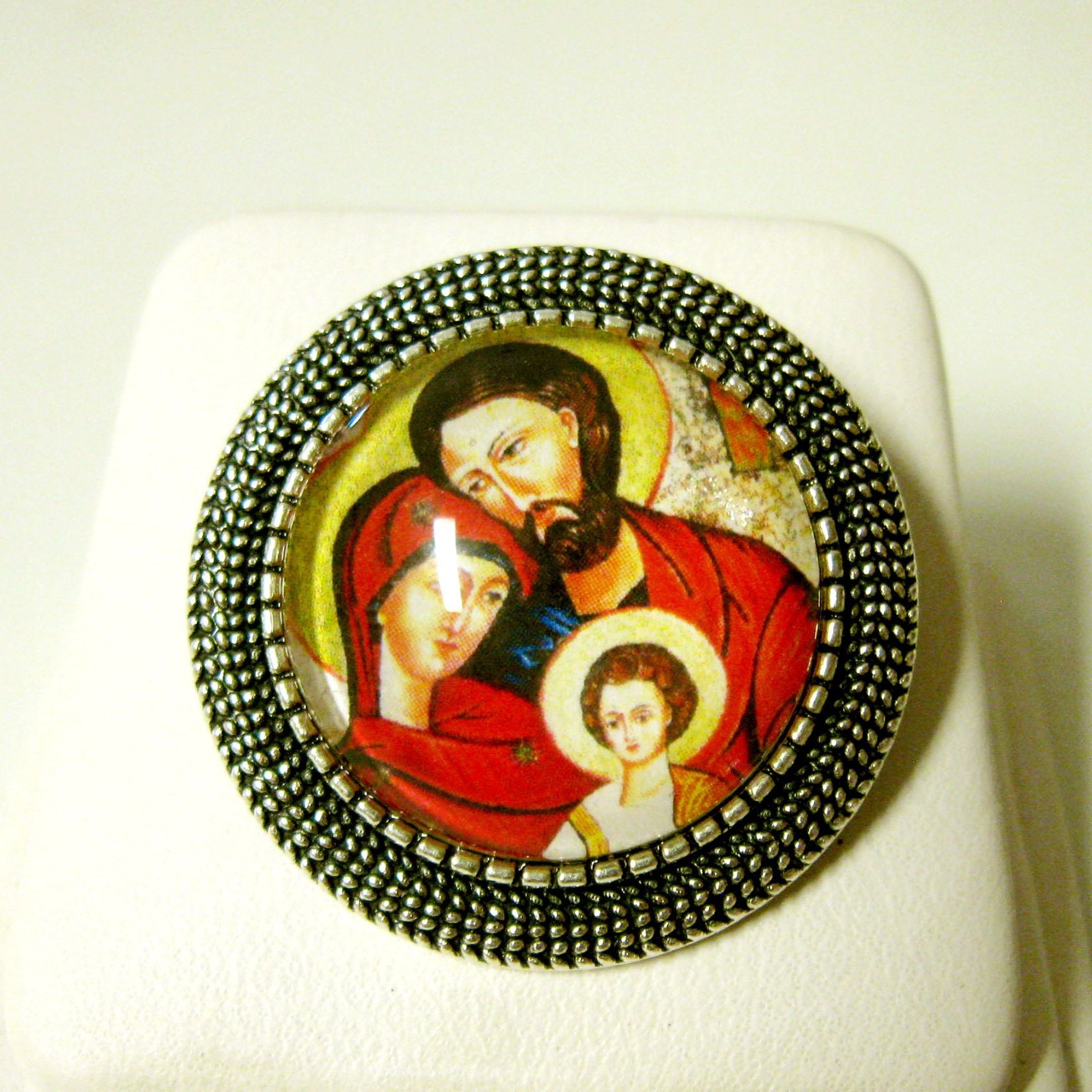 Heilige Familie Anstecknadel - Br09-078 von Gwendysgems