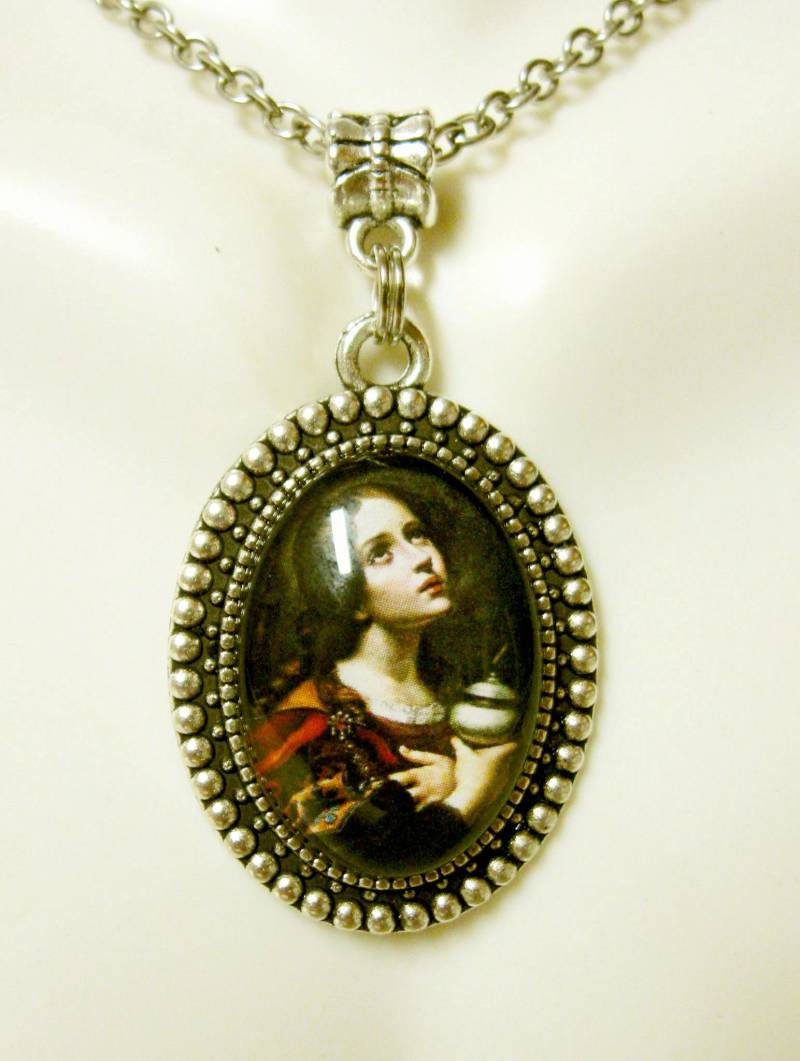 Heilige Maria Magdalena Anhänger Und Kette - Ap05-452 von Gwendysgems