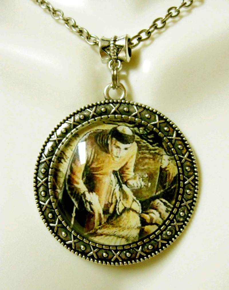 Heiliger Franziskus Anhänger Und Kette - Ap26-116 von Gwendysgems