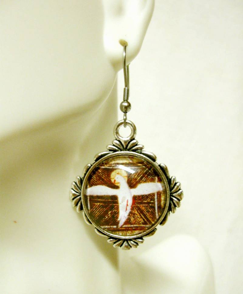 Heiliger Geist Ohrringe - Ap06-185 von Gwendysgems