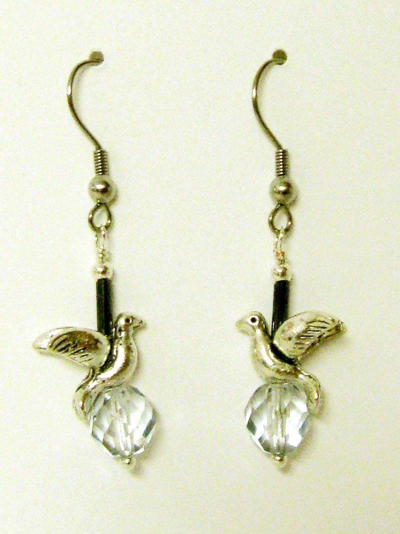 Heiliger Geist Taube Ohrringe - Farbwahl E1054 von Gwendysgems