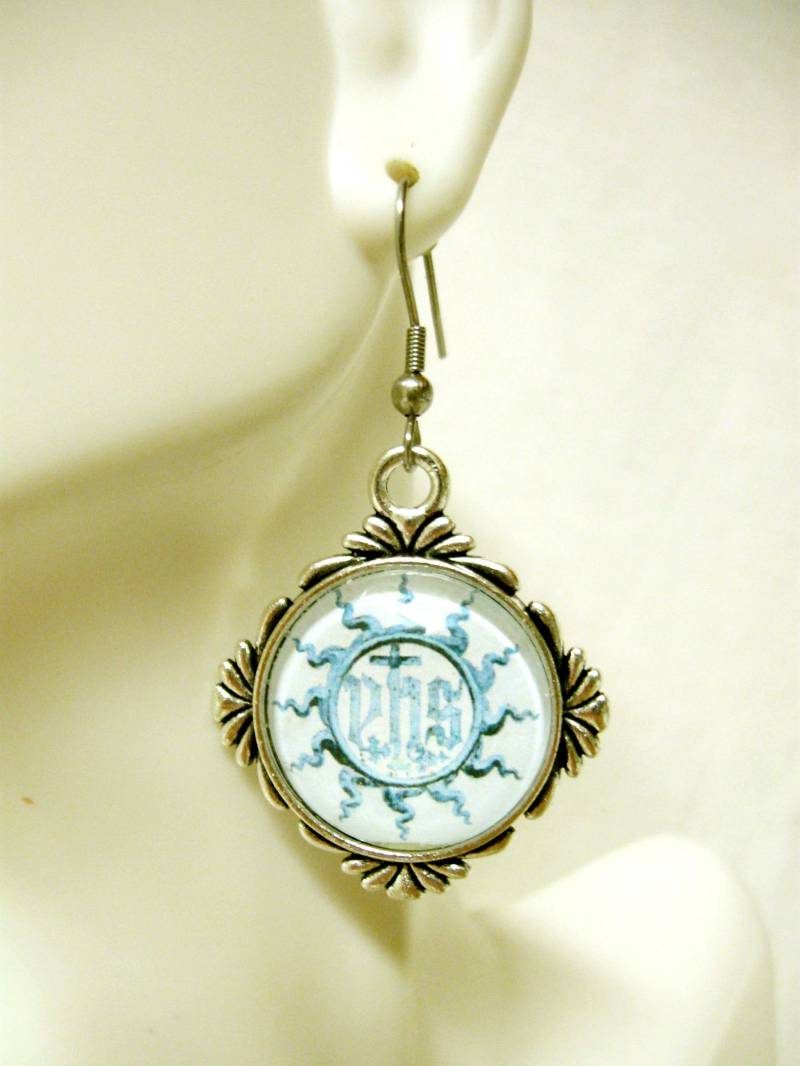 Ihs Glasfenster Ohrringe - Ap06-183 von Gwendysgems