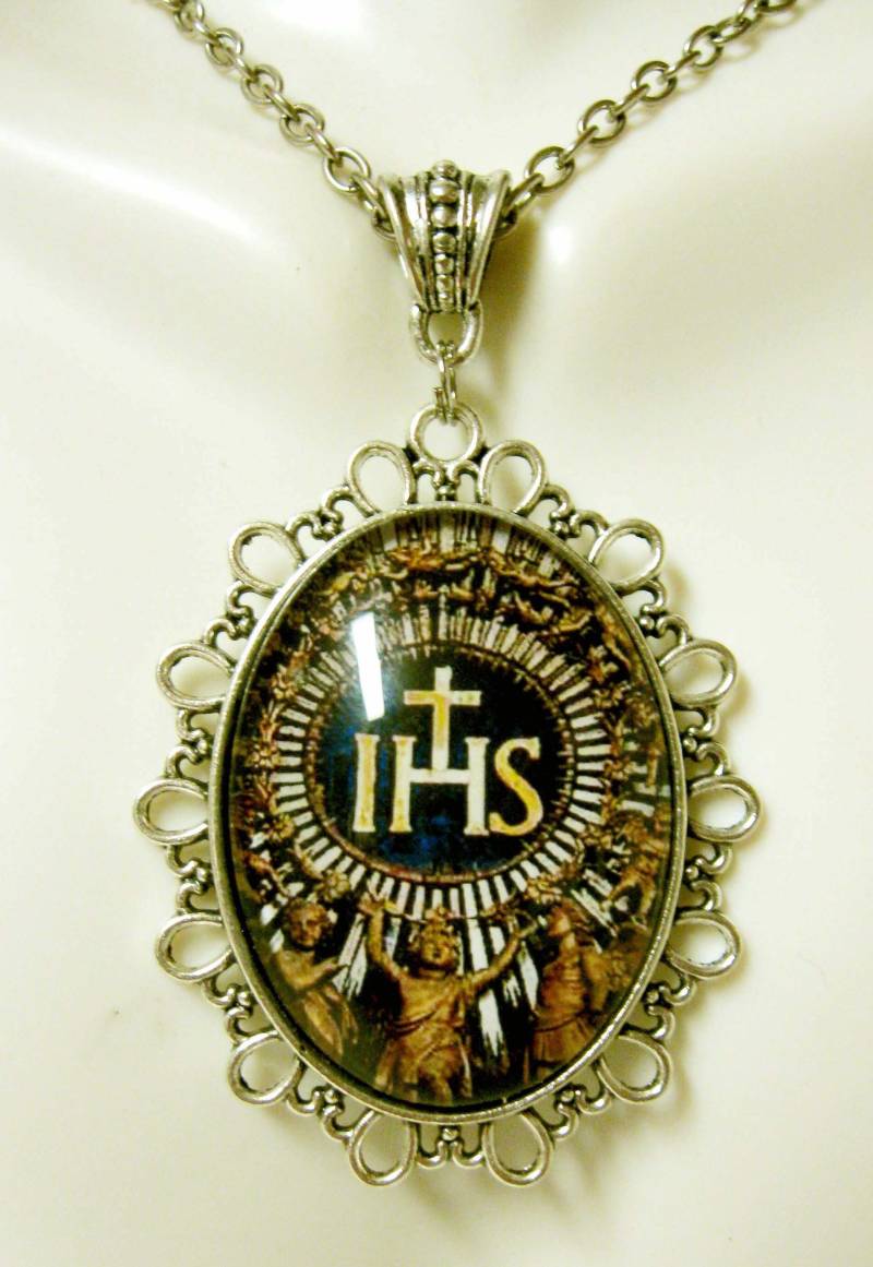 Ihs Mit Engel Anhänger Und Kette - Ap09-070 von Gwendysgems