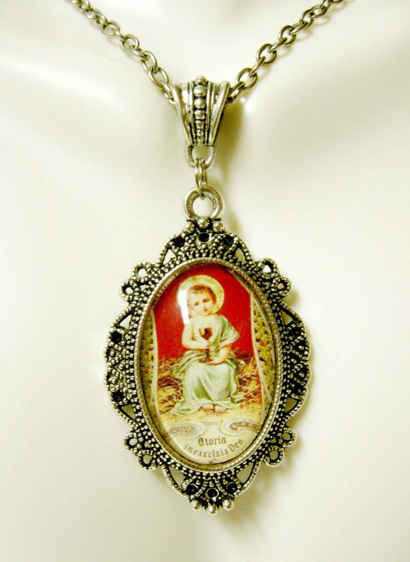 Jesuskind Anhänger Mit Kette - Ap04-406 von Gwendysgems