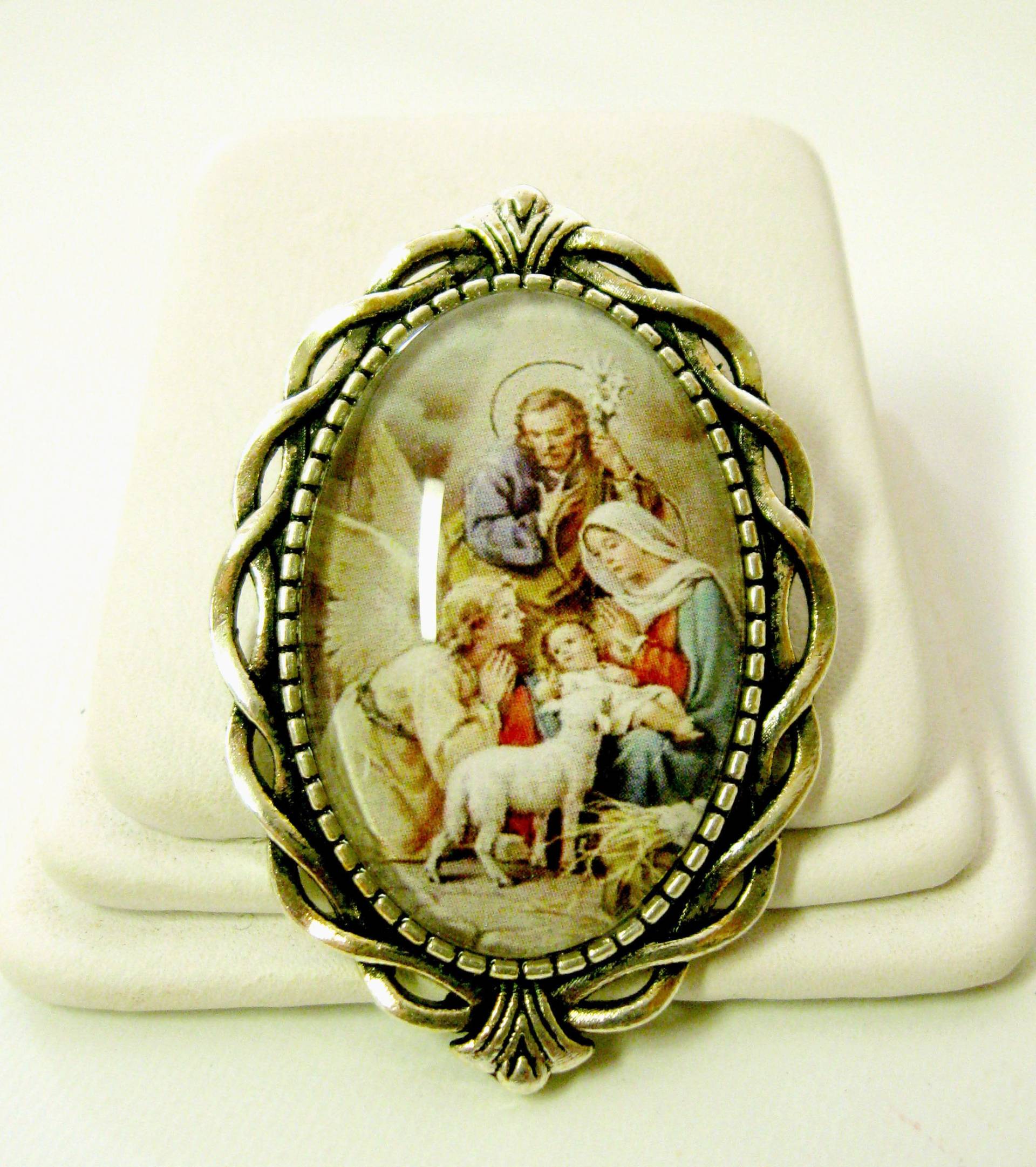 Krippen Brosche/Anstecknadel - Br10-092 von Gwendysgems