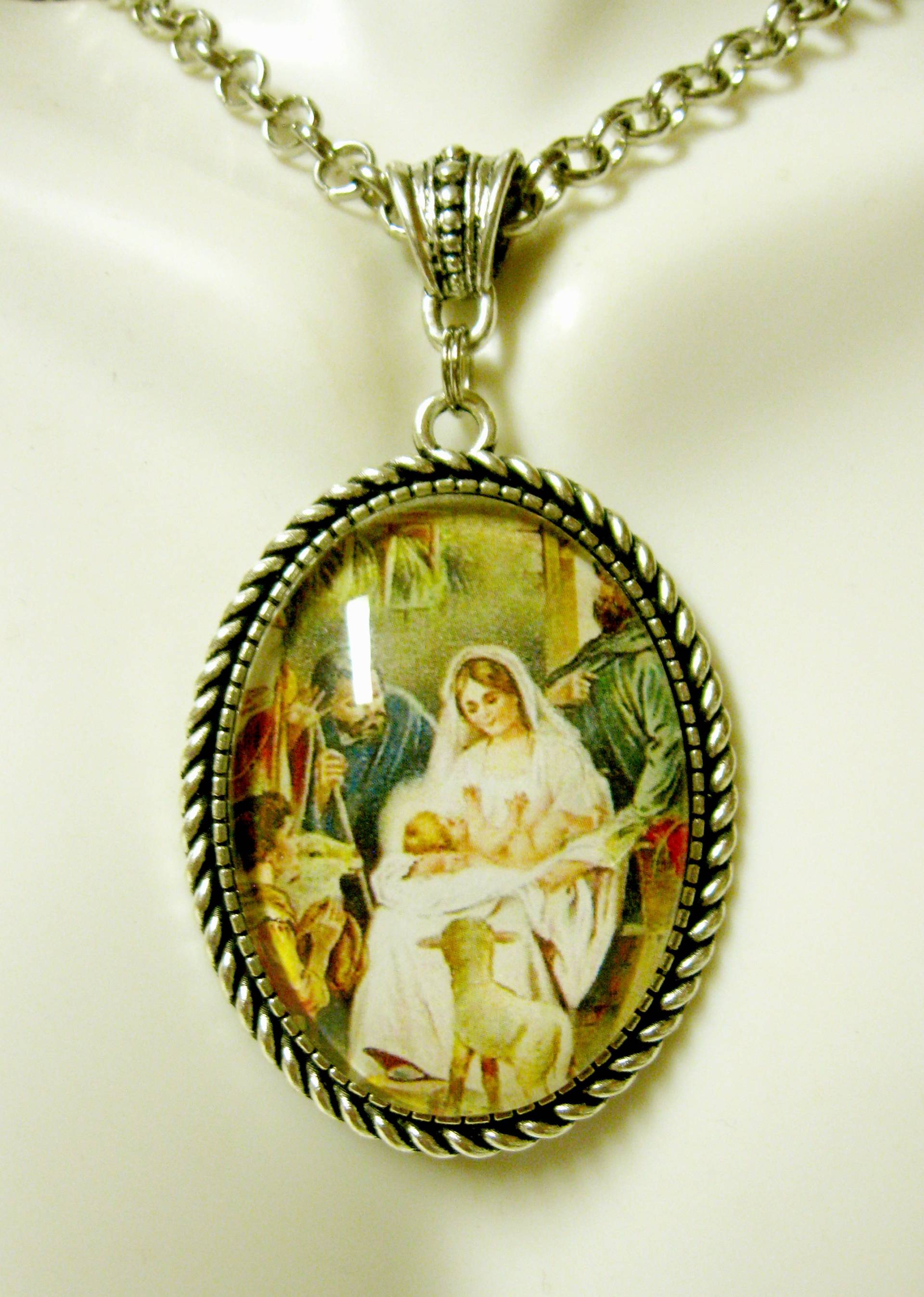 Krippenanhänger Und Kette - Ap09-329 von Gwendysgems