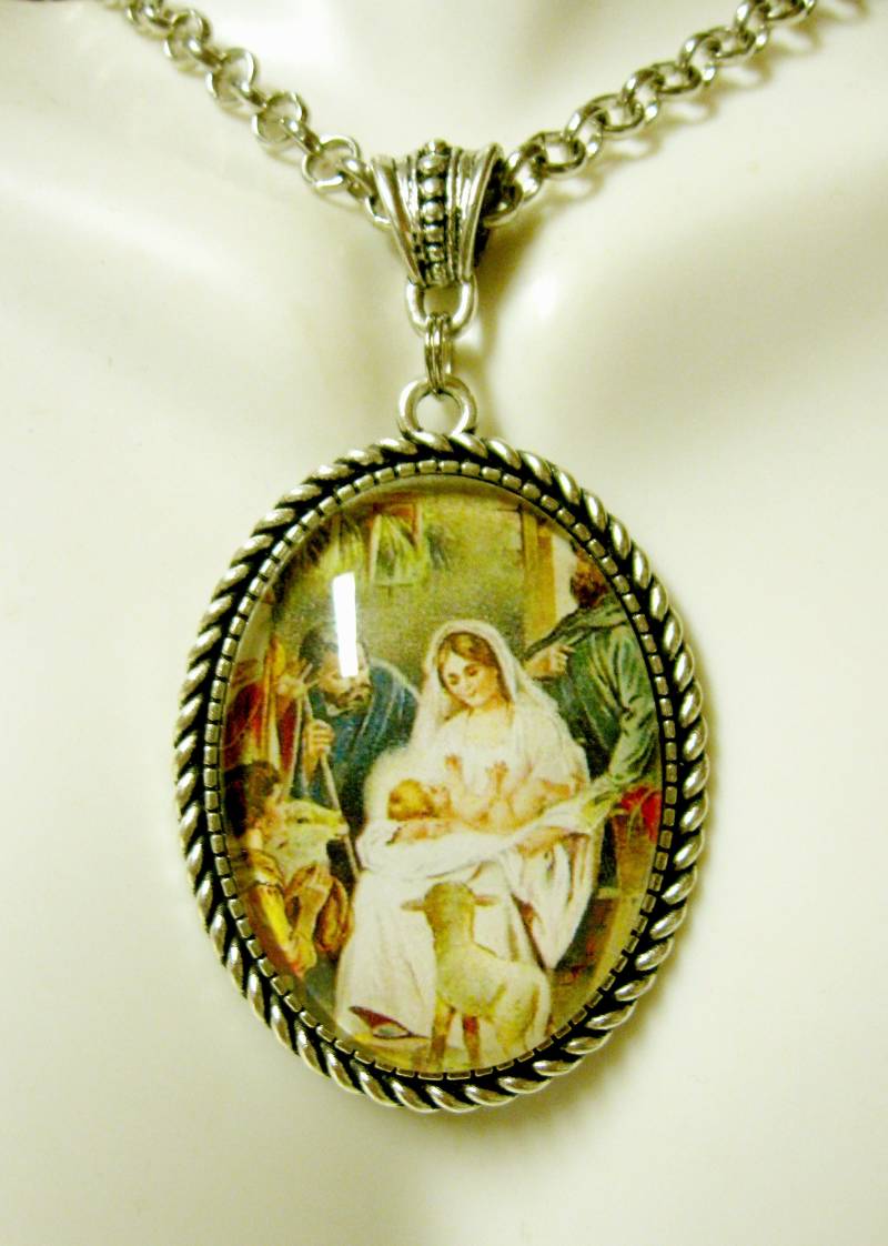 Krippenanhänger Und Kette - Ap09-329 von Gwendysgems