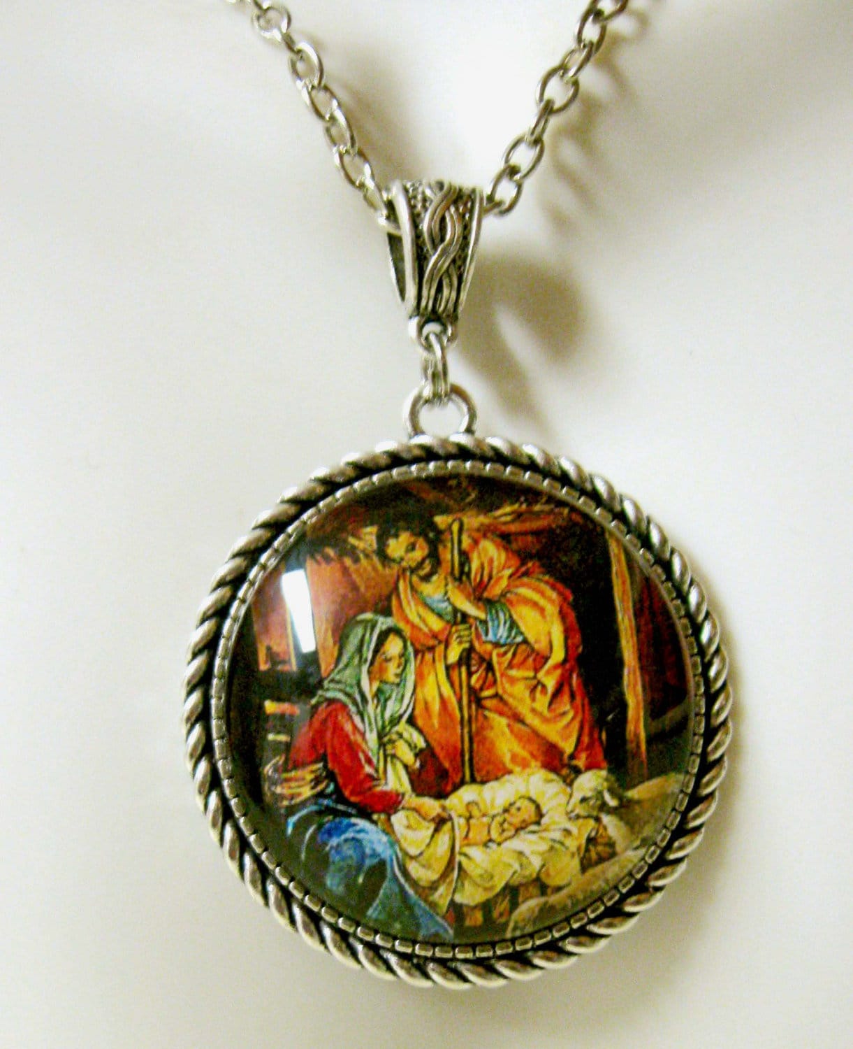 Krippenanhänger Und Kette - Ap25-003 von Gwendysgems