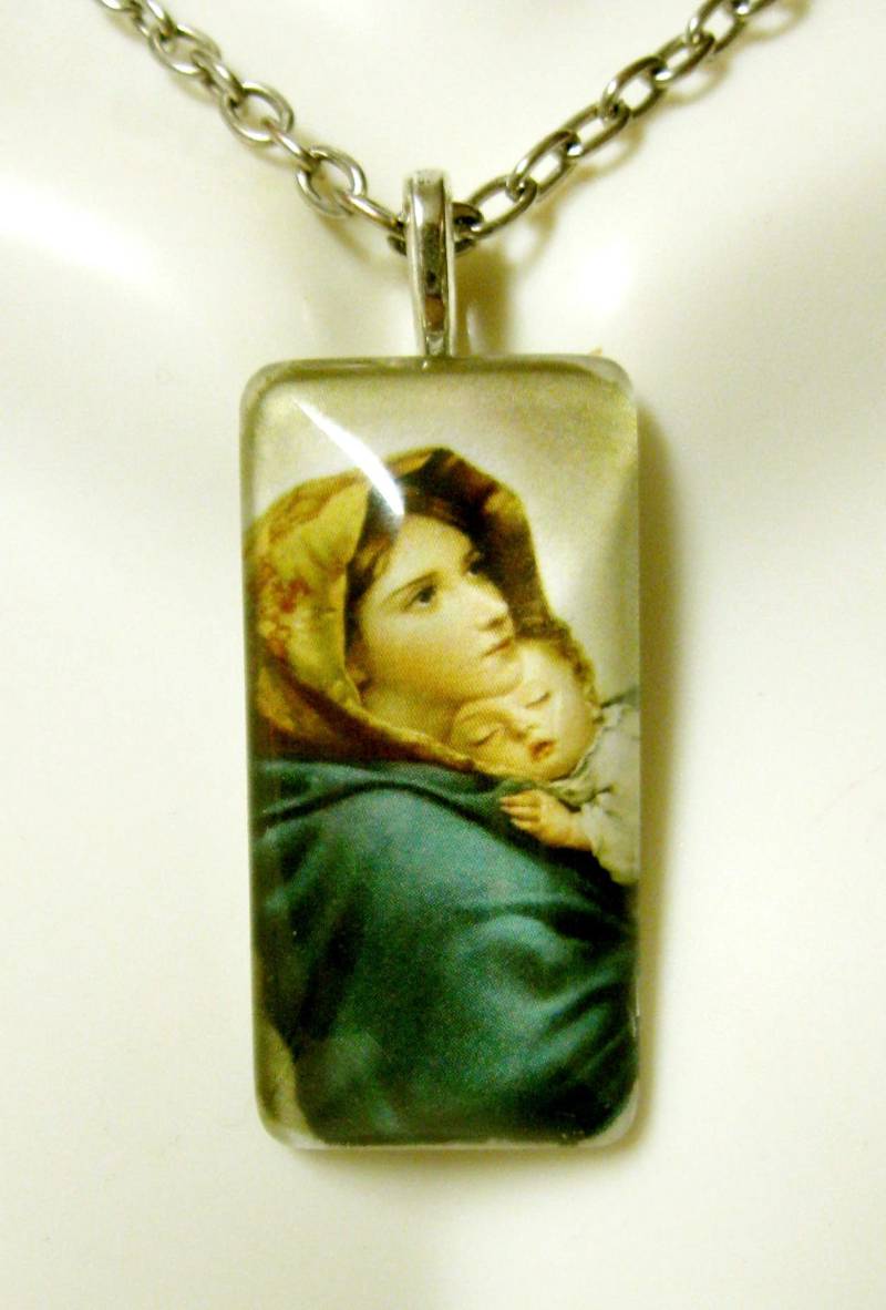Madonna Der Strasse Anhänger Mit Kette -Gp12-014 von Gwendysgems