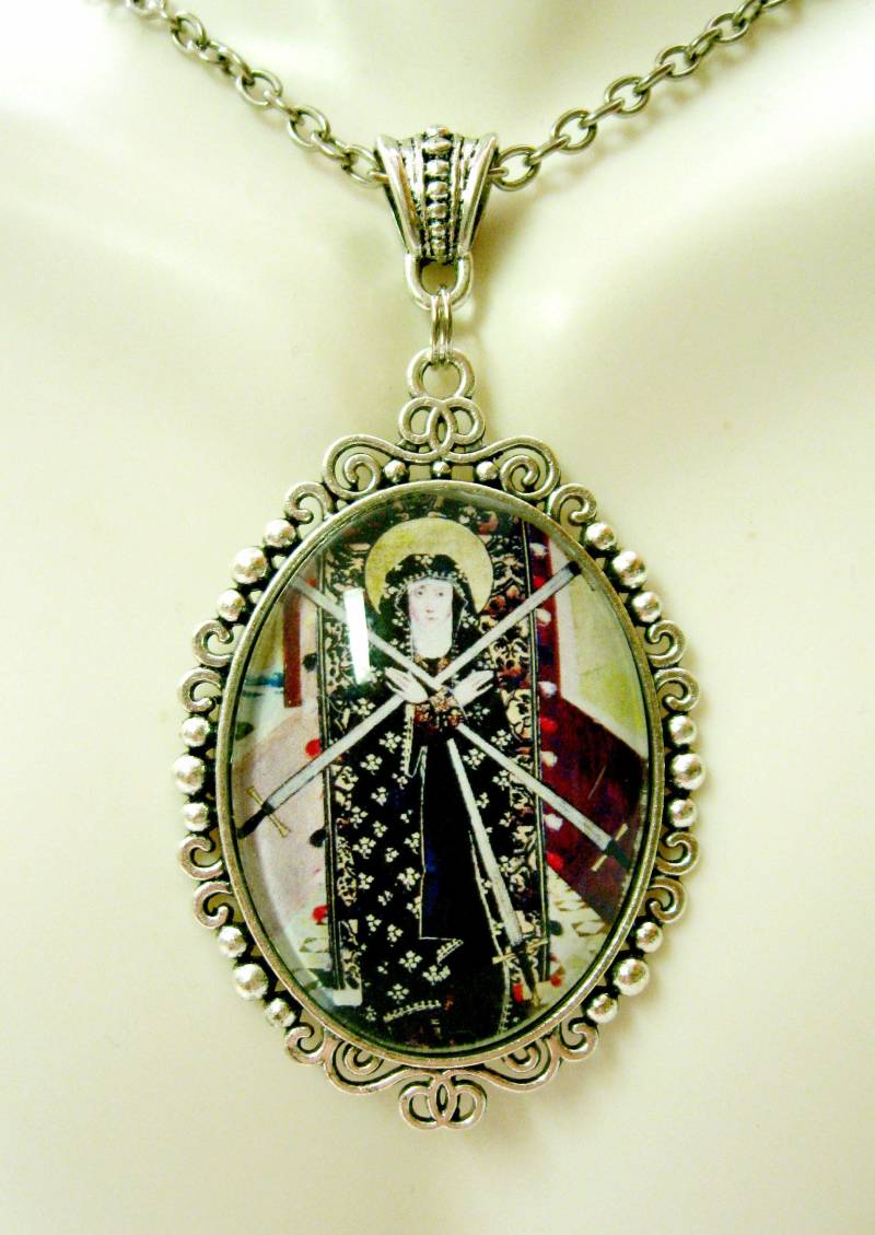 Madonna Mit Anhänger Und Kette - Ap09-268 von Gwendysgems