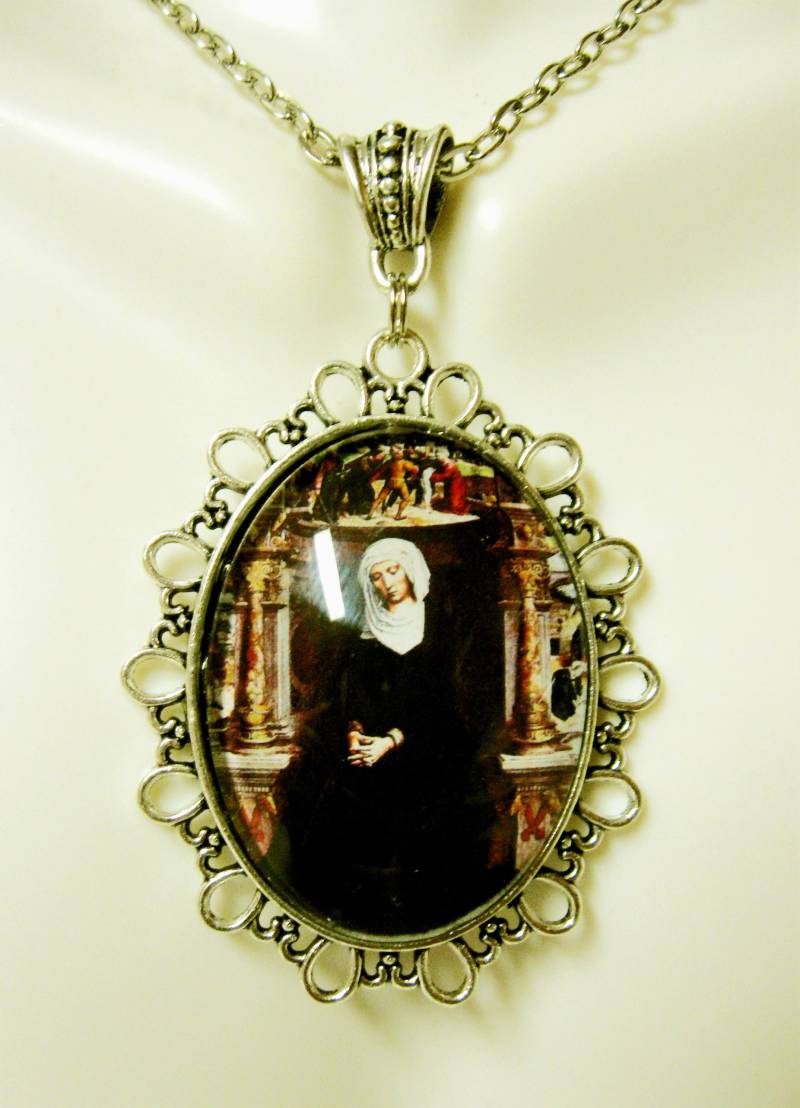 Madonna Mit Anhänger Und Kette - Ap09-285 von Gwendysgems
