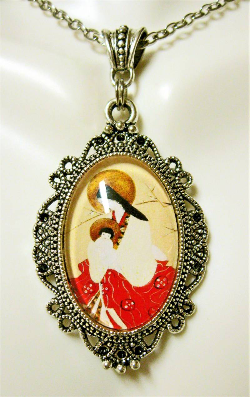 Madonna Mit Kind Anhänger Kette - Ap04-144 von Gwendysgems