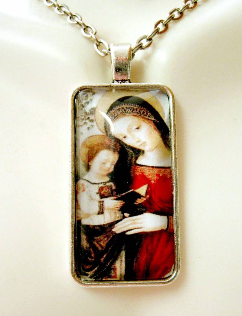Madonna Mit Kind Anhänger Kette - Ap16-004 von Gwendysgems