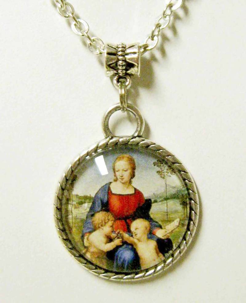 Madonna Mit Kind Anhänger Und Kette - Ap05-059 von Gwendysgems