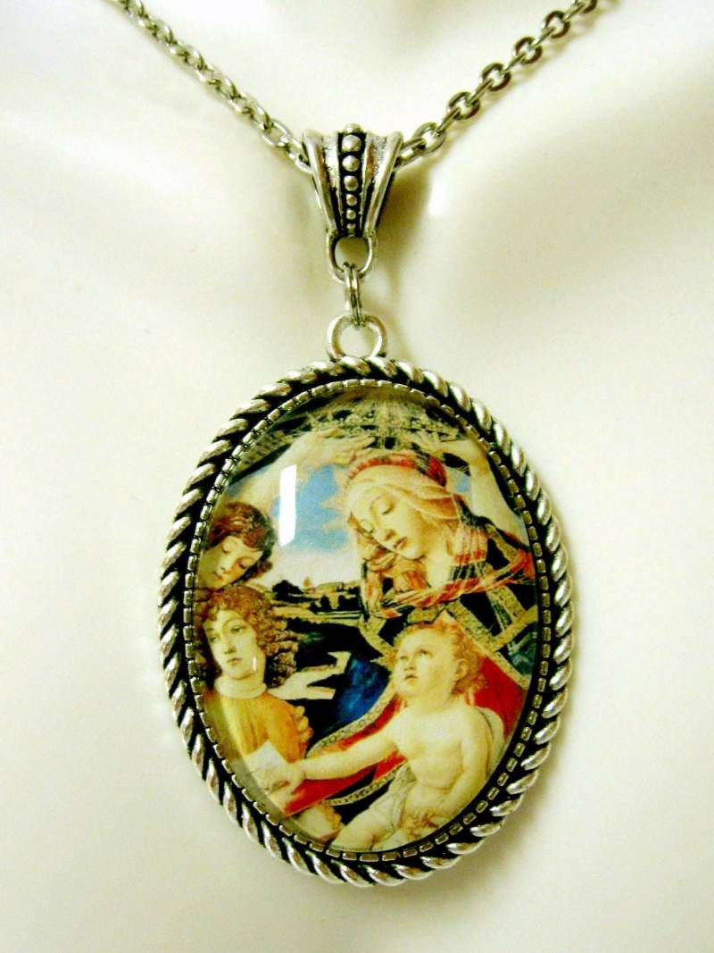 Madonna Mit Kind Anhänger Und Kette - Ap09-173 von Gwendysgems