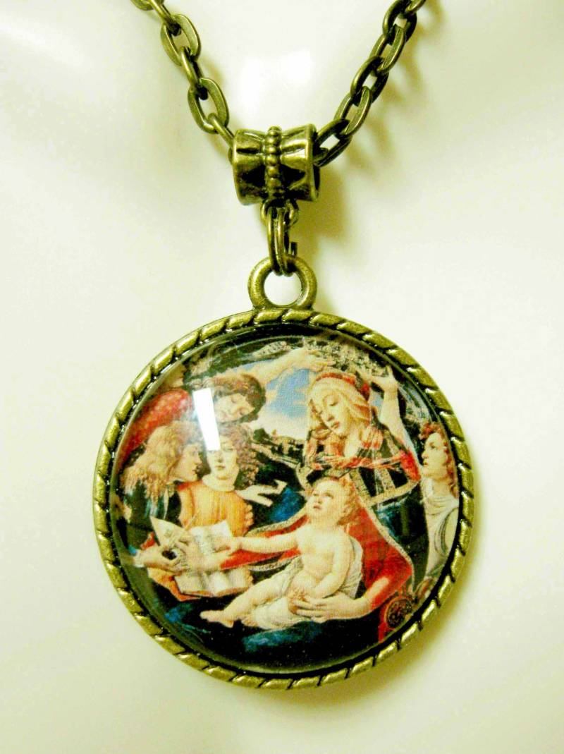Madonna Mit Kind Anhänger Und Kette - Ap26-268 von Gwendysgems