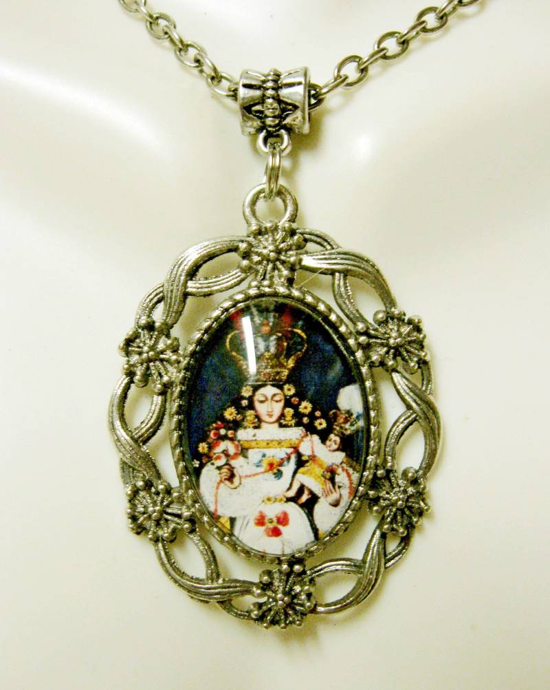 Madonna Und Kind Anhänger Kette - Ap26-060 von Gwendysgems