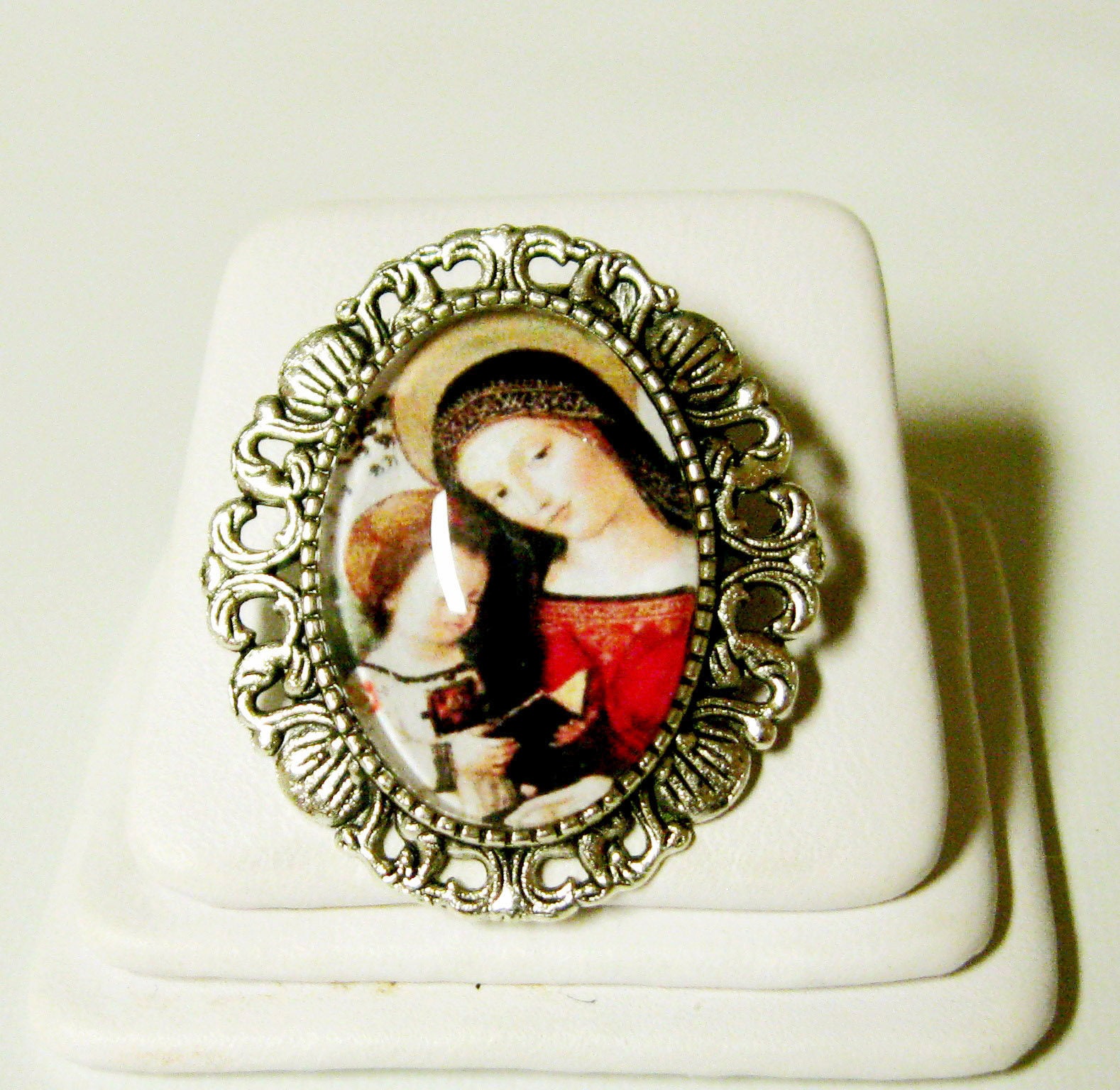 Madonna Und Kind Cabrio Brosche/Anhänger - Ap35-024 von Gwendysgems