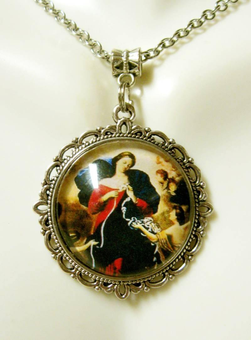 Maria Knoten-Anhänger Und Kette - Ap05-442 von Gwendysgems