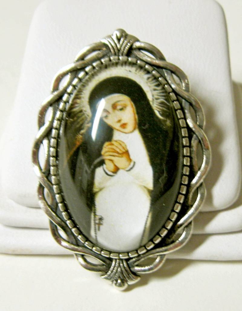 Muttergottes Der Einsamkeit Brosche/Anstecker - Br10-024 von Gwendysgems