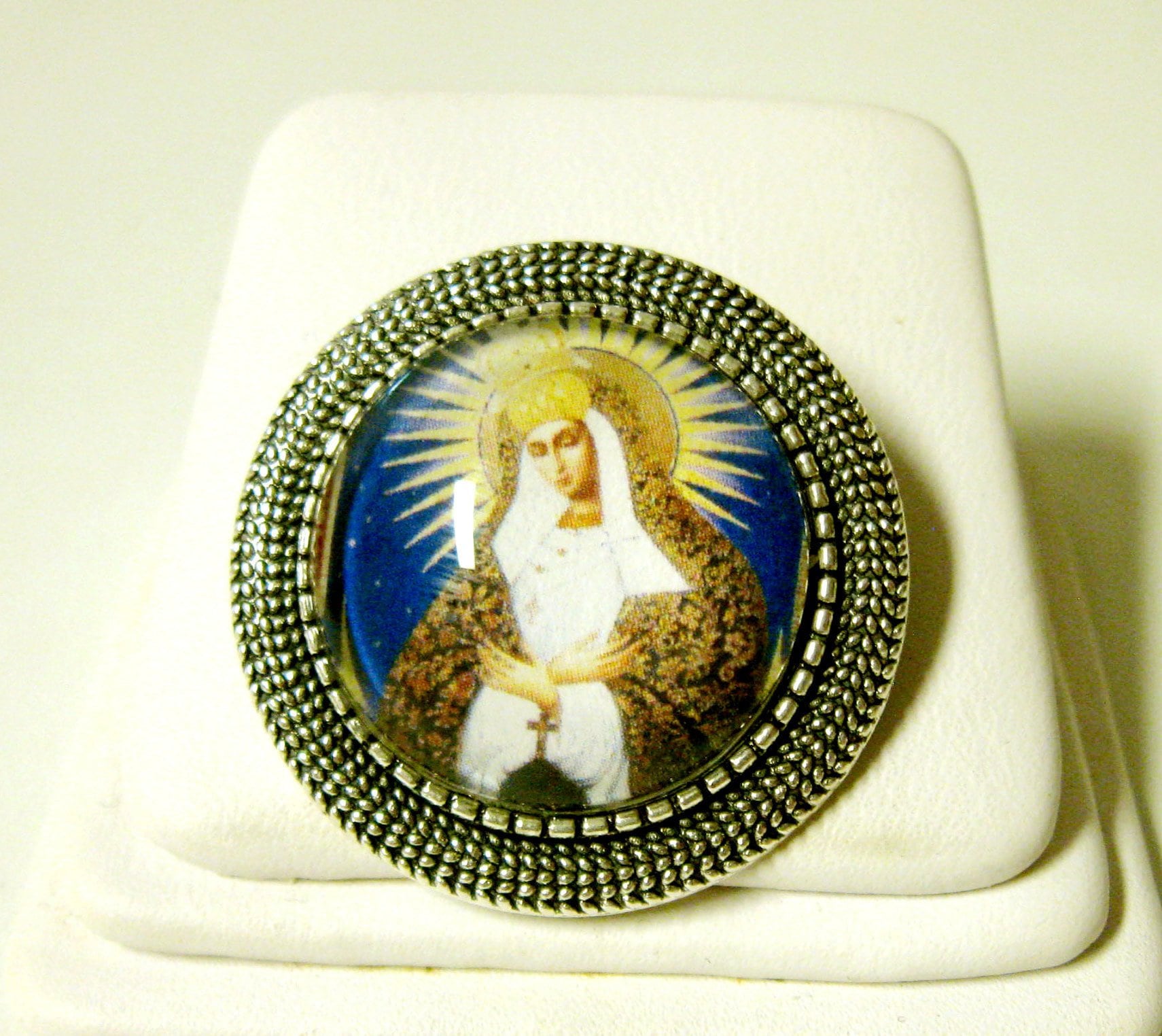 Muttergottes Vom Tor Der Morgenröte Brosche/Anstecker - Br09-072 von Gwendysgems