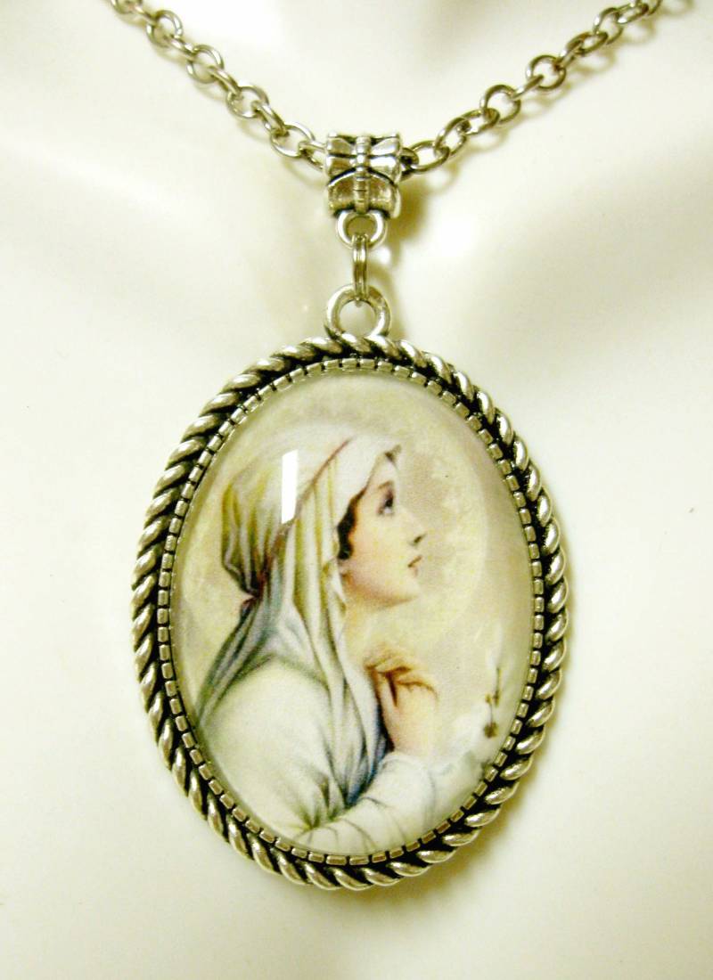Our Lady Of Mental Peace Anhänger Und Kette - Ap09-362 von Gwendysgems