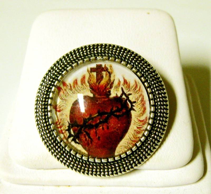 Sacred Heart Of Christ Anstecknadel - Br09-011 von Gwendysgems