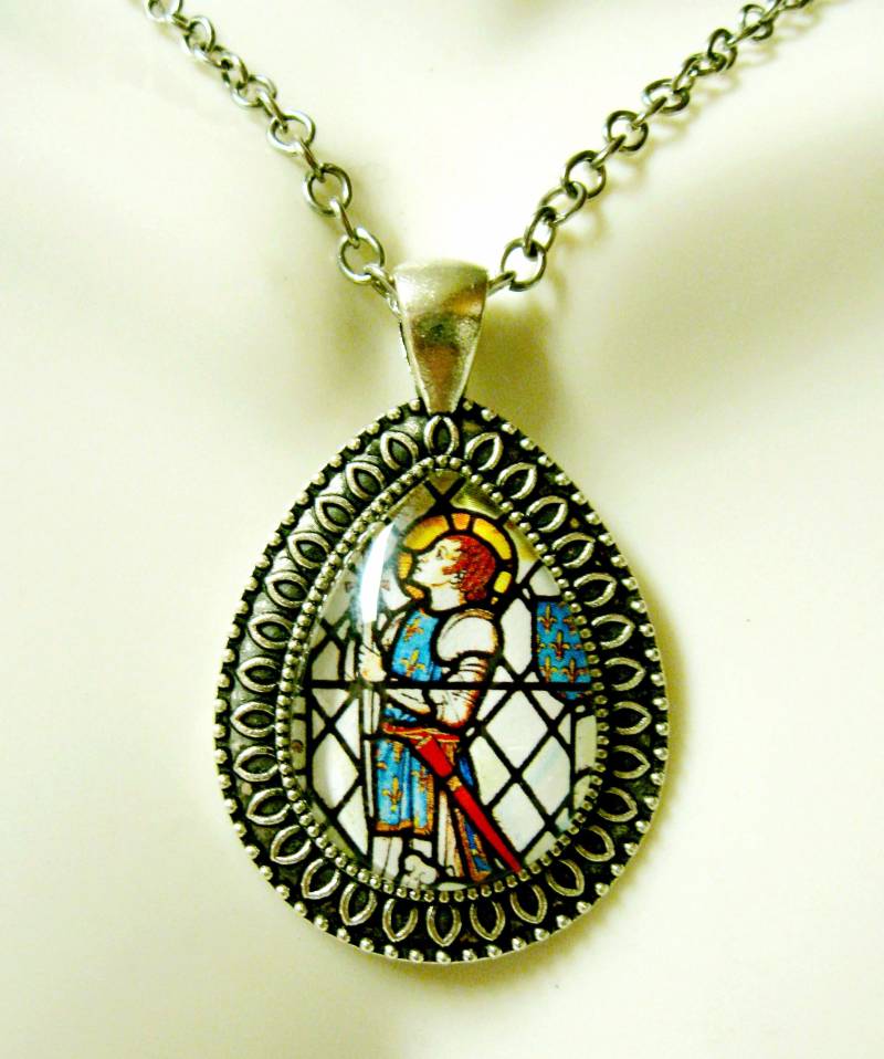 Saint Joan Von Arc Anhänger Mit Kette-Ap15-116 von Gwendysgems