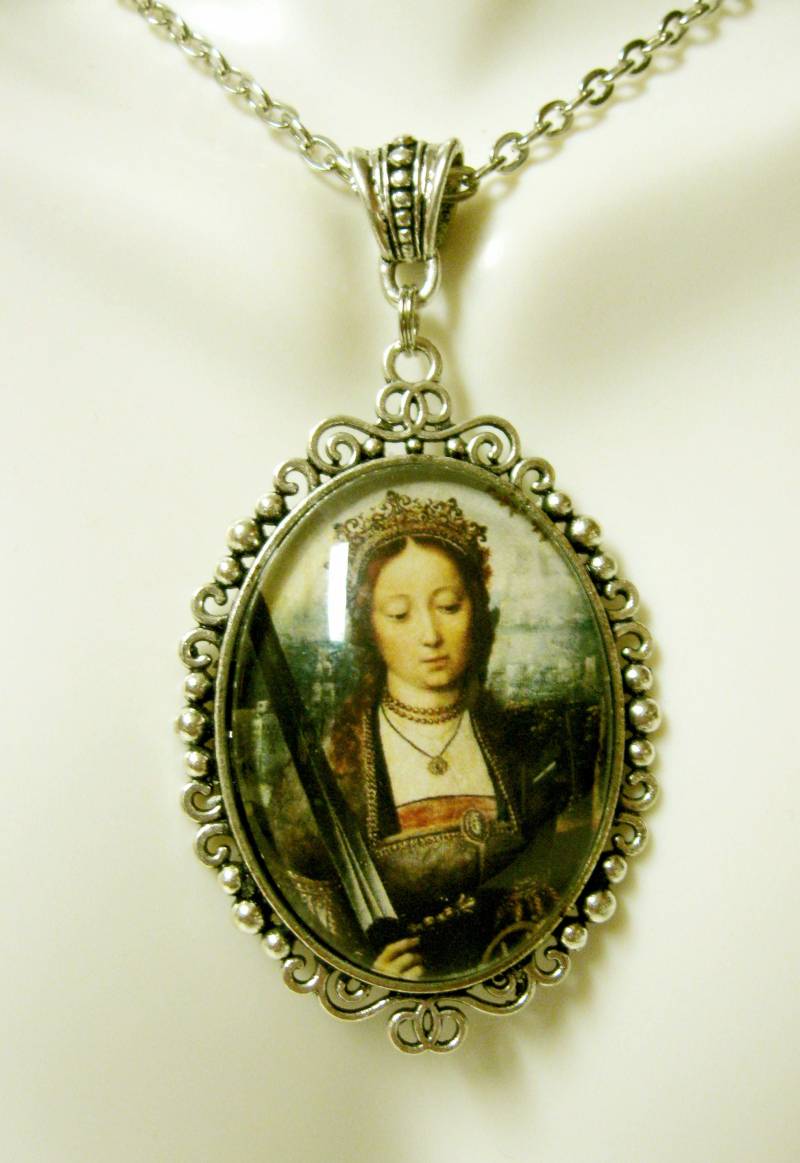 Saint Katherine Anhänger Und Kette - Ap09-287 von Gwendysgems
