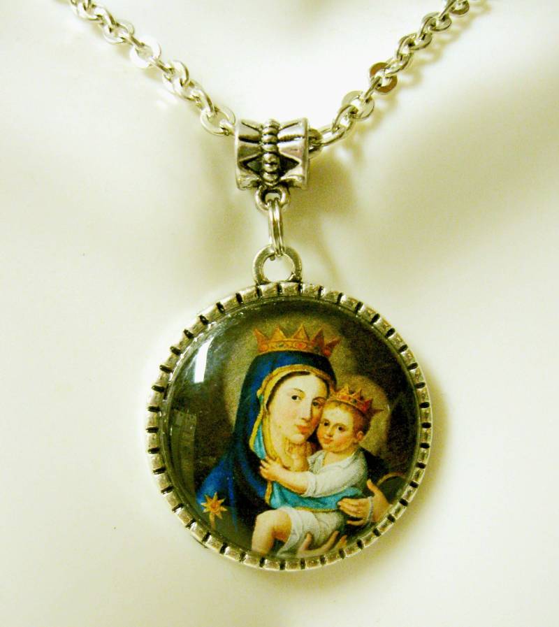 Schmuckanhänger Unserer Lieben Frau Vom Berge Karmel/Baum Des Lebens Mit Kette - Ap05-102 von Gwendysgems