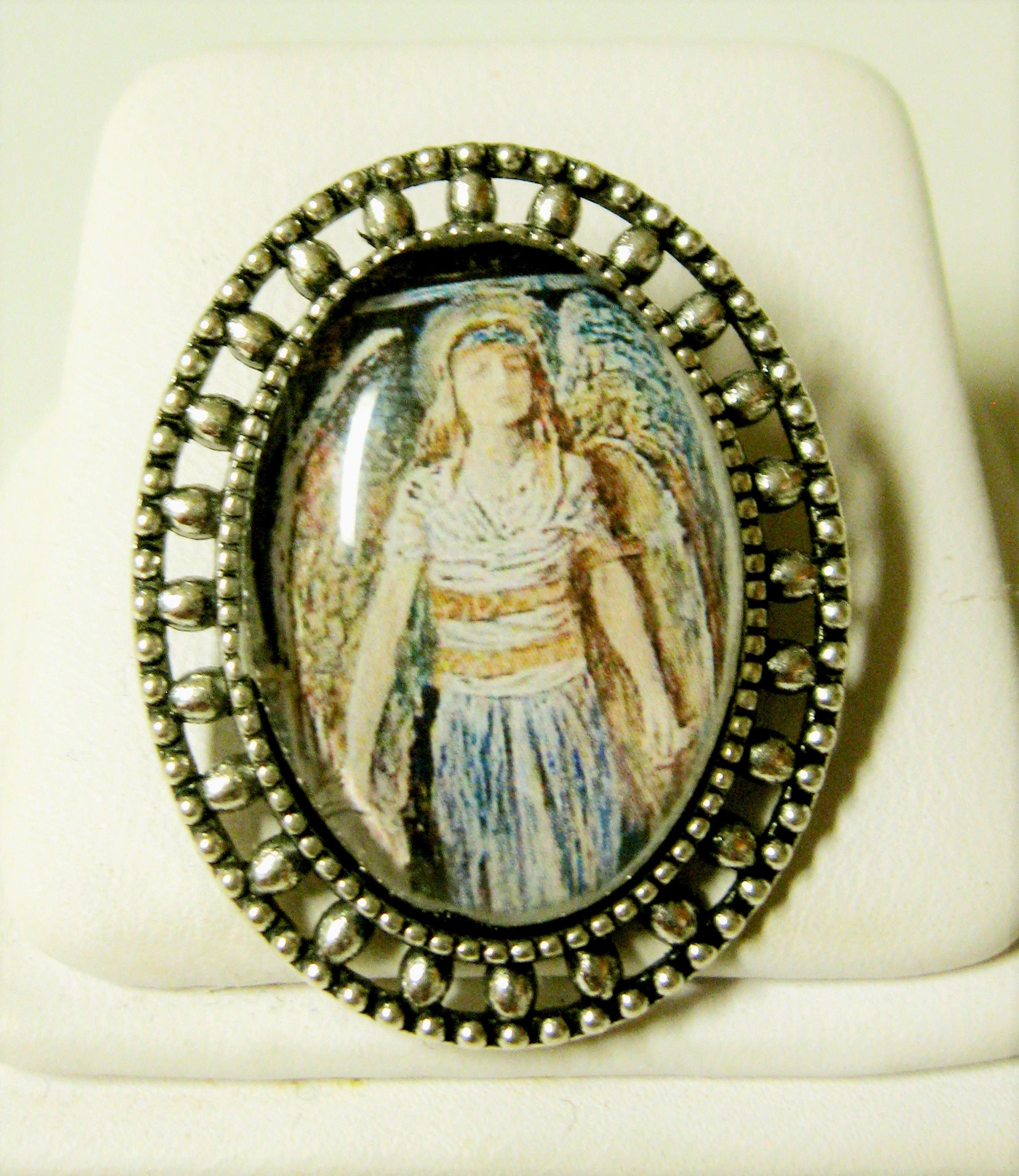 Schutzengel Brosche/Anstecknadel - Br02-077 von Gwendysgems