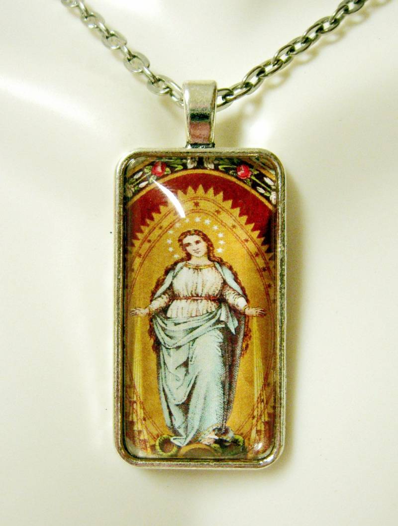Unbefleckte Empfängnis - Anhänger Mit Kette Ap16-027 von Gwendysgems