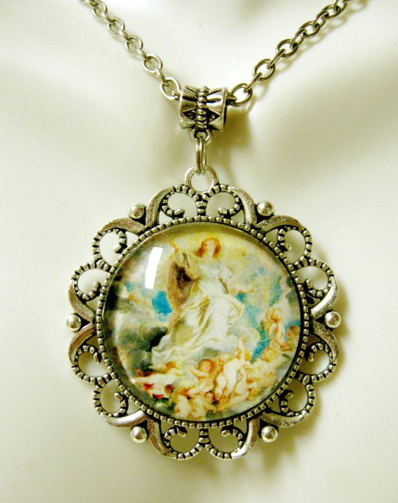 Unbefleckte Empfängnis Anhänger Und Kette - Ap25-045 von Gwendysgems