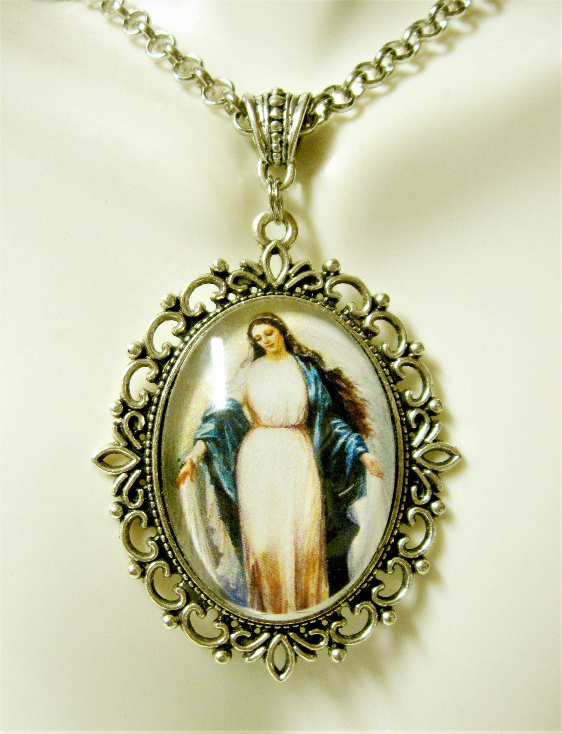 Unbefleckte Empfängnis Halskette - Ap09-320 von Gwendysgems