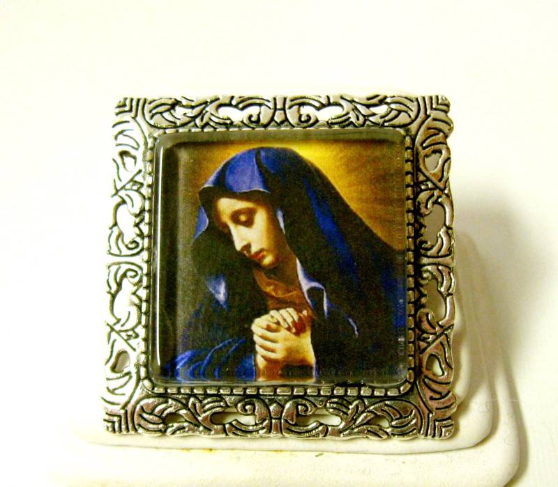 Unsere Dame Des Kummers Cabrio Brosche/Anhänger Und Kette - Ap35-164 Express-Versand von Gwendysgems