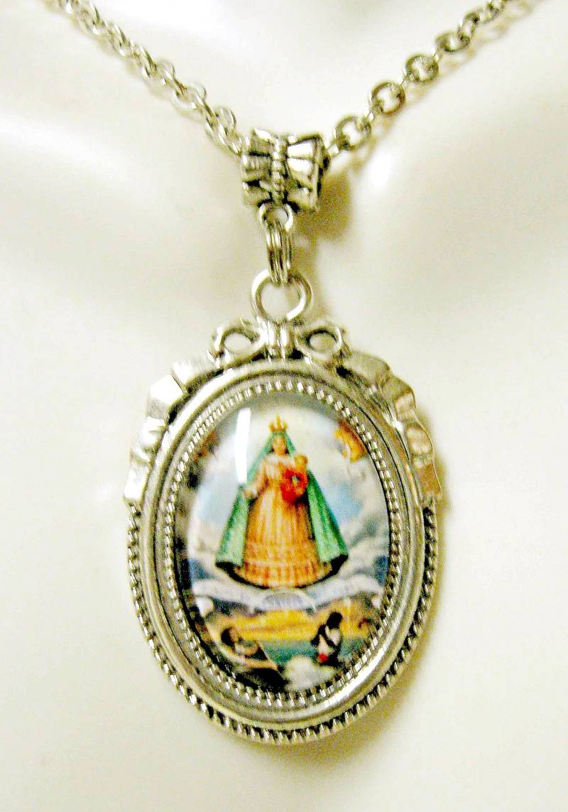 Unserer Lieben Frau Von El Cobre Anhänger Mit Kette - Ap05-605 von Gwendysgems