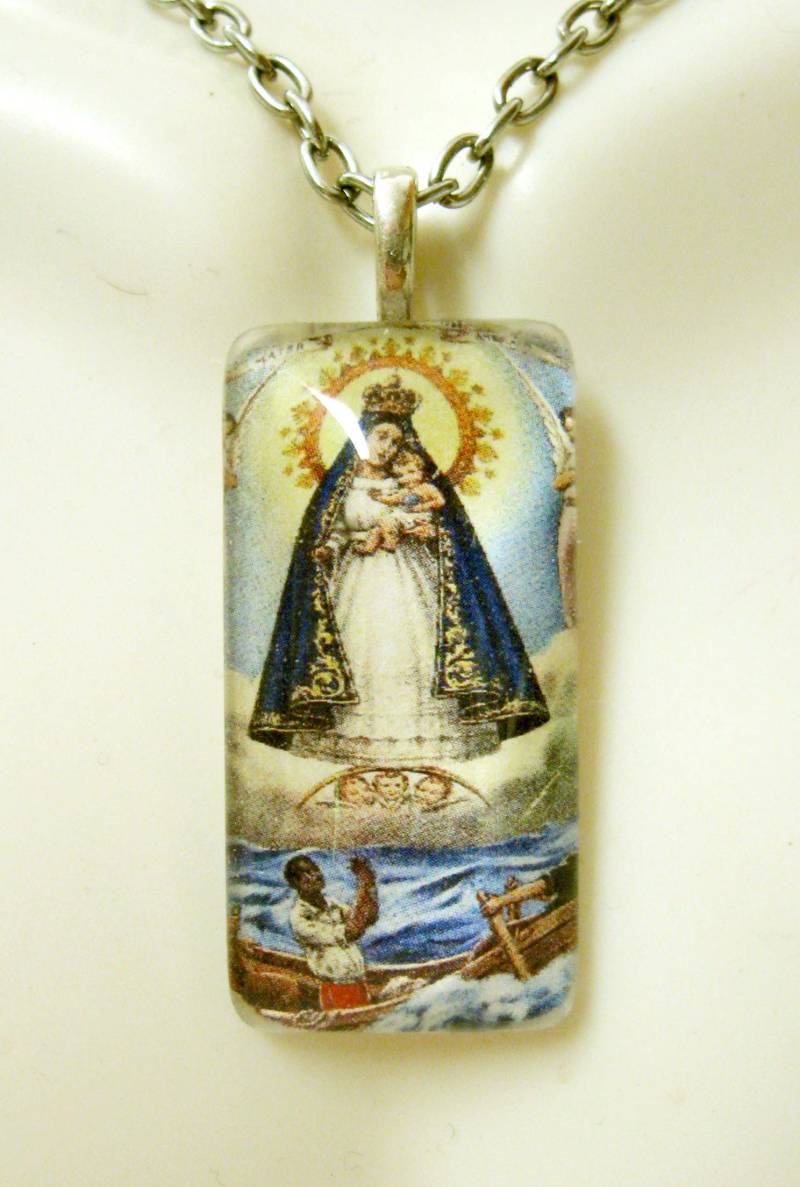 Unserer Lieben Frau Von El Cobre Anhänger Mit Kette-Gp12-180 von Gwendysgems