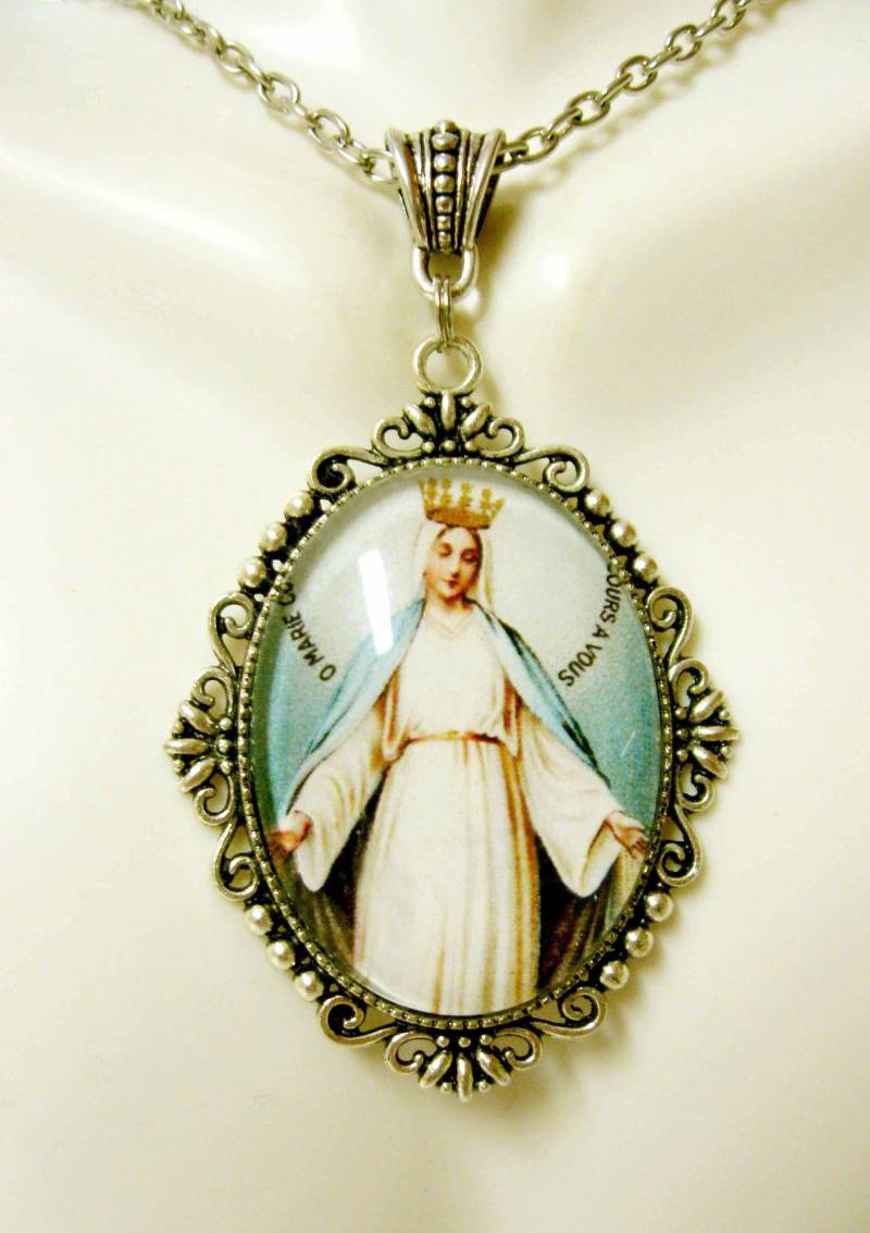 Wundertätige Medaille Halskette - Ap09-348 von Gwendysgems