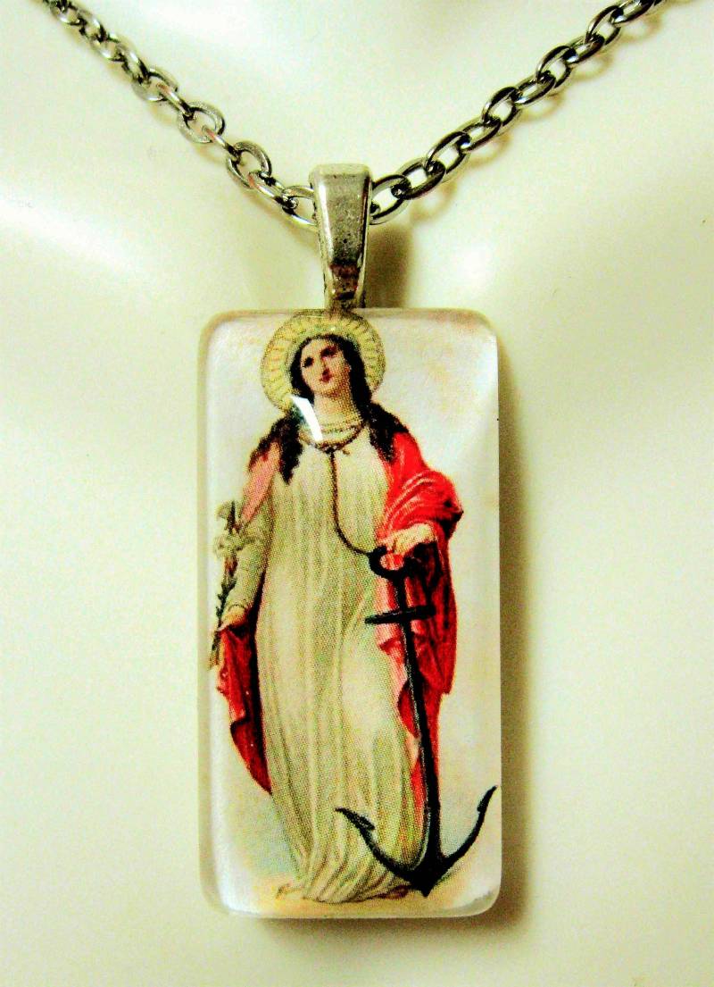 st. Philomena Anhänger Mit Kette -Gp12-030 von Gwendysgems