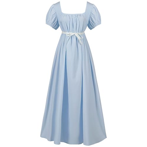 Gwanuz Mittelalter Kostüm Damen Viktorianischen Regency-Kleider mit Puffärmel Renaissance Retro Abendkleider Mittelalter Viktorianisches Hohe Taille Maxkleid Halloween Karneval Prinzessin Kostüm Gwanuz Mittelalter Kostüm Damen Viktorianischen Regency-Kleider mit Puffärmel Renaissance Retro Abendkleider Mittelalter Viktorianisches Hohe Taille Maxkleid Halloween Karneval Prinzessin Kostüm von Gwnauz