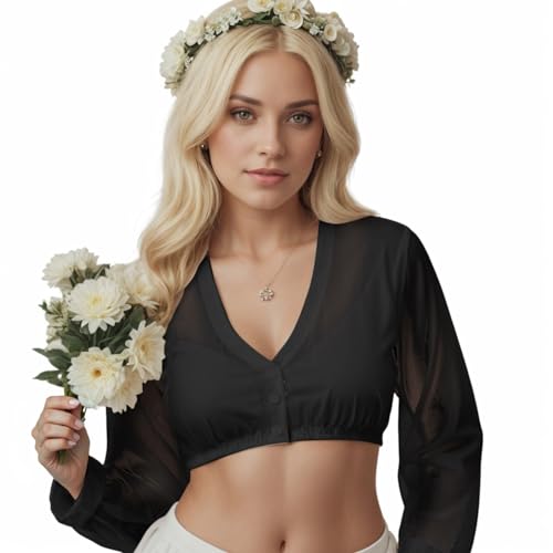 Gwnauz Dirndl Bluse Damen Weiß - Dirndlbluse Langarm V-Ausschnitt Knopfleiste Trachtenbluse für Oktoberfest & Karneval Bluse Damen Gwnauz Dirndl Bluse Damen Weiß - Dirndlbluse Langarm V-Ausschnitt Knopfleiste Trachtenbluse für Oktoberfest & Karneval Bluse Damen von Gwnauz