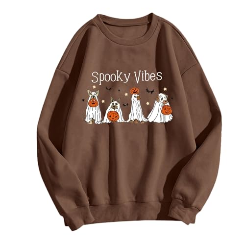 Gwnauz Halloween Sweatshirt Damen Halloween Kürbis Gesicht Sweatshirts für Frauen Lustige Kürbis Grafik Rundhalsausschnitt Shirt Damen Autumn Winter Sweatshirt Karneval Vintage Sweat Pulli Gwnauz Halloween Sweatshirt Damen Halloween Kürbis Gesicht Sweatshirts für Frauen Lustige Kürbis Grafik Rundhalsausschnitt Shirt Damen Autumn Winter Sweatshirt Karneval Vintage Sweat Pulli von Gwnauz