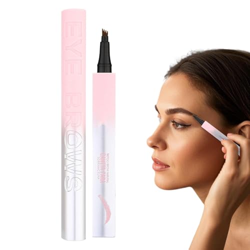 Augenbrauenstift Mit 4 Mikrogabelspitzen, Wasserfest Eyebrow Pencil Augenbrauencreme Augenbrauengel Für Mutter, Freundin von Gwtdtoad