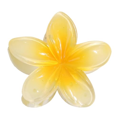 Blumen Haarklammern Hawaiianische Blumen Haarspangen Rutschfeste Krallenklammern Für Dickes Haar, Haar-Accessoires Für Damen Zum Klammern Von Dickem Und Dünnem Haar 8x4x8 Cm von Gwtdtoad