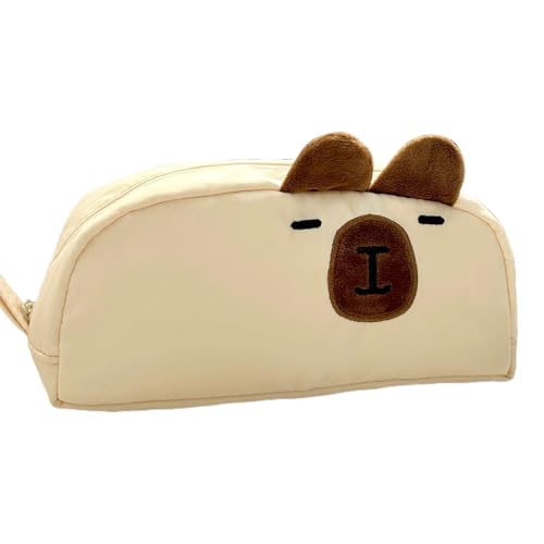 Gwtdtoad Capybara Federmäppchen | Großes Fassungsvermögen Capybara Federtasche,Tragbare Utensilientasche Für Schüler Jugendliche Kinder Kunst Kosmetik Makeup von Gwtdtoad