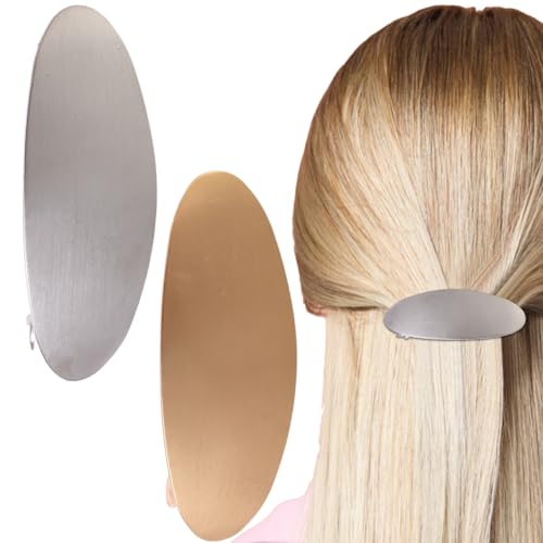 Gwtdtoad Französische Haarklammern für Frauen, französische Haarklammern | Metall Barrettes für die Hochzeit - Mode ovales Gold Silber Metall Französisches Haar Barrettes Clips Accessoires für Frauen Gwtdtoad Französische Haarklammern für Frauen, französische Haarklammern | Metall Barrettes für die Hochzeit - Mode ovales Gold Silber Metall Französisches Haar Barrettes Clips Accessoires für Frauen von Gwtdtoad