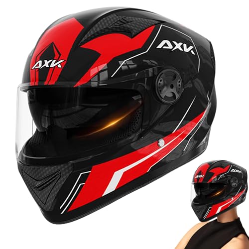 Gwtdtoad Motorradhelm Motorrad Klapphelm Mit Doppelvisier Integralhelm Fullface Helm Rollerhelm Sturzhelm Modularer Helm Für Männer Und Frauen, Alle Jahreszeiten 54–61 cm von Gwtdtoad